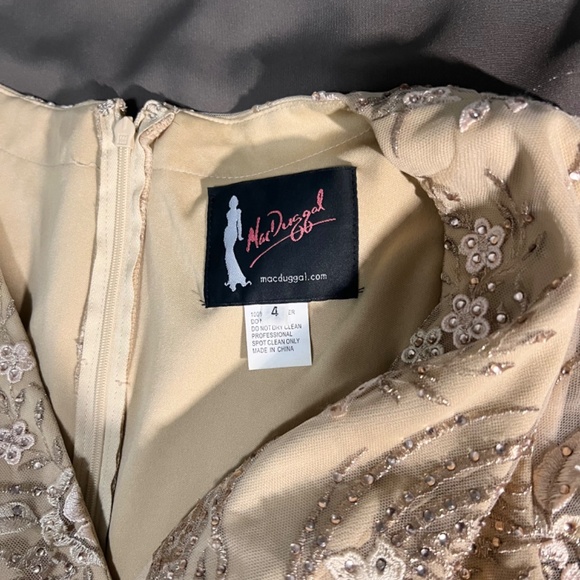Mac Duggal champagne midi gown - Picture 5 of 5